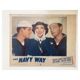 The Navy Way original 1954 vintage lobby card