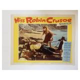 Miss Robin Crusoe original 1953 vintage lobby card