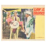 Law of the Tropics  1941 original vintage lobby...