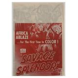 Savage Splendor unsigned promo flier