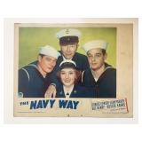The Navy Way original 1954 vintage lobby card