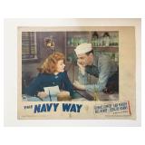 The Navy Way original 1954 vintage lobby card