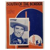 South Of The Border unsigned sheet music