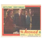 The Accused 1948 original vintage lobby card
