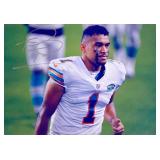 Miami Dolphins Tua Tagovailoa facsimile signed ...