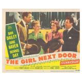 The Girl Next Door  1953 original vintage lobby...