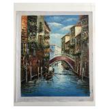 Venice Canal original painting on canvas