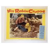 Miss Robin Crusoe original 1953 vintage lobby card