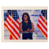 Michelle Obama facsimile signed  photo