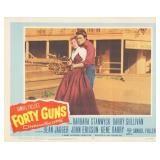 Forty Guns  1957 original vintage lobby card