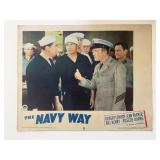 The Navy Way original 1954 vintage lobby card