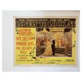 Lovely to Look At original 1952 vintage lobby card