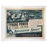 Abandon Ship! original 1957 vintage lobby card