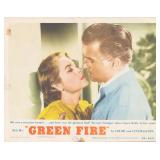Green Fire 1954 original vintage lobby card