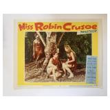Miss Robin Crusoe original 1953 vintage lobby card