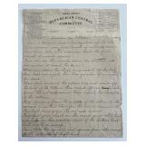 Historic signed vintage document