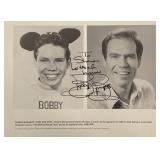 Mouseketeer Bobby Burgess signed photp