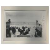 WWII Doyle Jolly Beach Landing signed photo