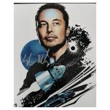 Elon Musk signed photo