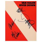 Van Halen signed music book