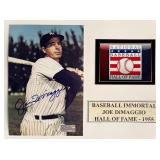 NY Yankees Joe DiMaggio signed photo