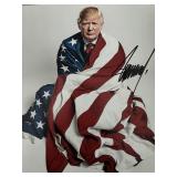 US President Donald Trump signed photo