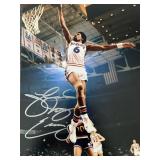 Dr. J Julius Erving signed photo