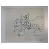 The Flintstones original hand drawn artwork for...