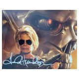 The Terminator Linda Hamilton signed movie photo