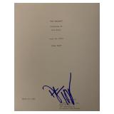 The Graduate Dustin Hoffman signed movie script
