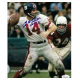 NY Giants Y.A. Tittle signed photo