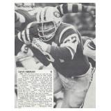 Dave Herman signed magazine photo