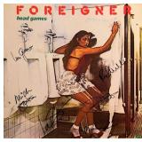 Foreigner Head Games signed album
