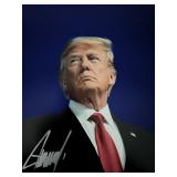 US President Donald Trump signed photo