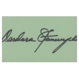Barbara Stanwyck signature cut