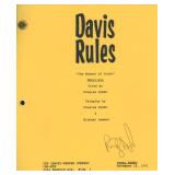 Davis Rules Randy Quaid  signed script