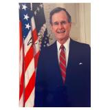 George H. W. Bush facsimile signed photo