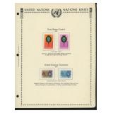 United Nations New York Stamps 1973