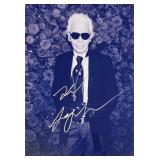 Karl Lagerfeld facsimile signed photo