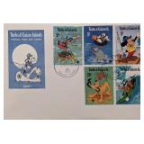 Turks & Caicos 1979 Disney Characters  First...