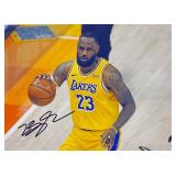 LA Lakers LeBron James facsimile signed photo