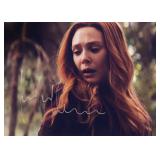 Marvel Elizabeth Olsen facsimile signed movie...