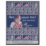 Easter Seals Stamp Sheet