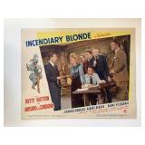 Incendiary Blonde original 1945 vintage lobby card