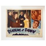 Deadline at Dawn original 1946 vintage lobby card