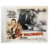 Dillinger original 1973 vintage lobby card