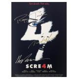 Scream 4 cast and director facsimile signed ...