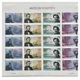 2011 American Scientists stamp set of 20