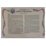 John F. Kennedy commemorative cover with coin