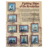 Fighting Ships of the Revolution Stamp Set